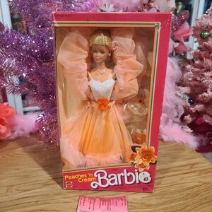Mattel Barbie in Peach Gown with Floral Accent